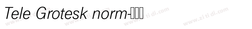 Tele Grotesk norm字体转换